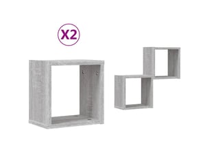 Etagère 26 cm coloris gris  