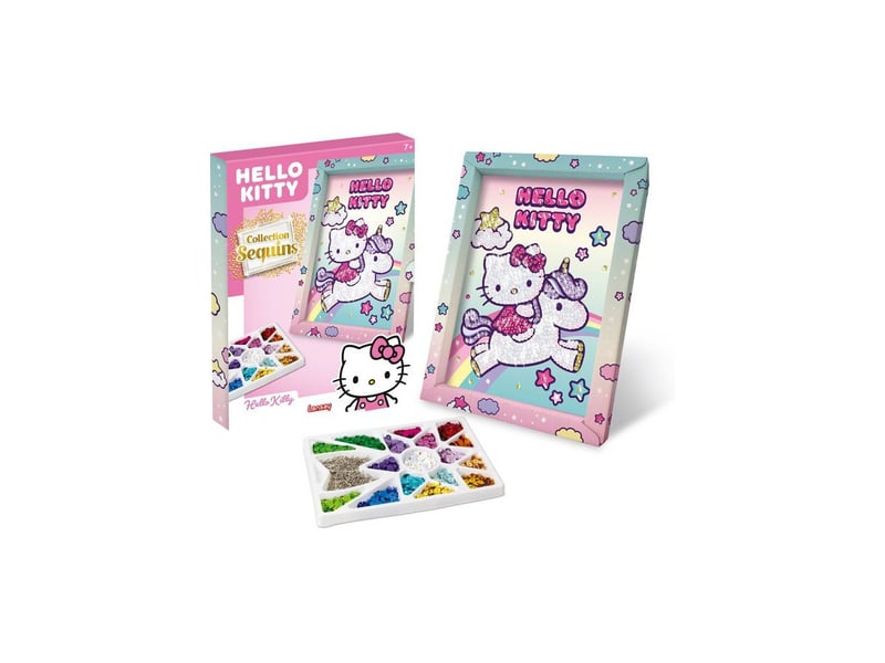  Tableau cadre en bois hello kitty et licorne perles a sequins LAN3181860203347 - Conforama B