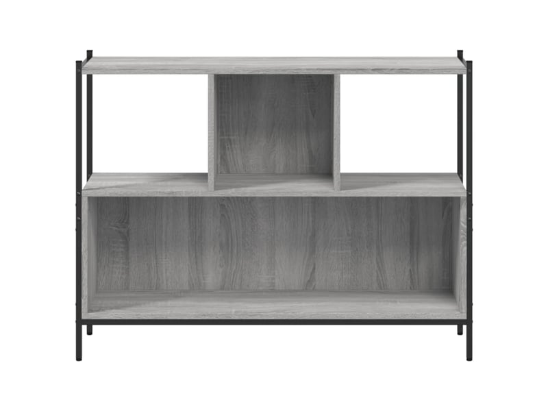  Bibliothèque, meuble de rangement salon sonoma gris 102x28x77,5 cm bois d'ingénierie  - Conforama E