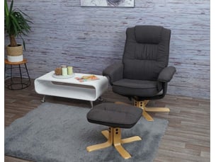 Fauteuil relax manuel   Tissu gris