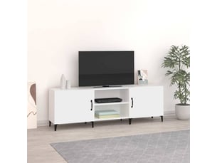 Meuble tv coloris blanc 150 cm <strong></strong>  <strong></strong>