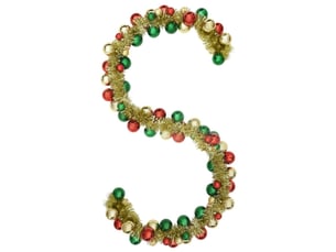 Guirlande de boules de noël led multicolore 186 cm polystyrène