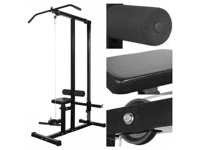  Tour de musculation avec jeu d'haltères et poids 60,5 kg sport fitness noir 02_0000042  - Conforama B