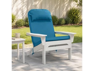 Coussin de transat ensoleillé, coussin pour bain de soleil 100 % polyester bleu clair cf55990