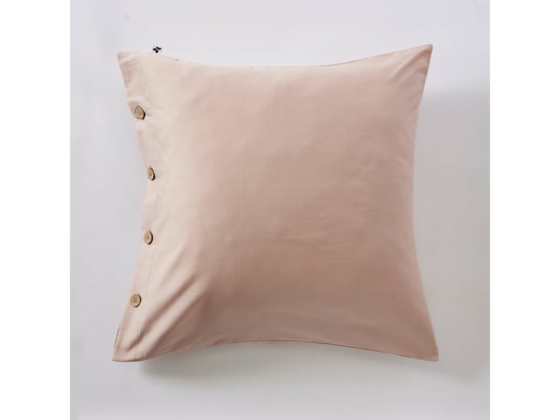  Housse de couette 240 x 220 cm + 2 taies 65 x 65 cm 100% percale de coton 120 fils perrine blush  - Conforama C