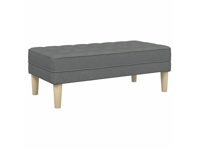  Banc chambre, banc de lit gris foncé 113x57x39 cm tissu  - Conforama A