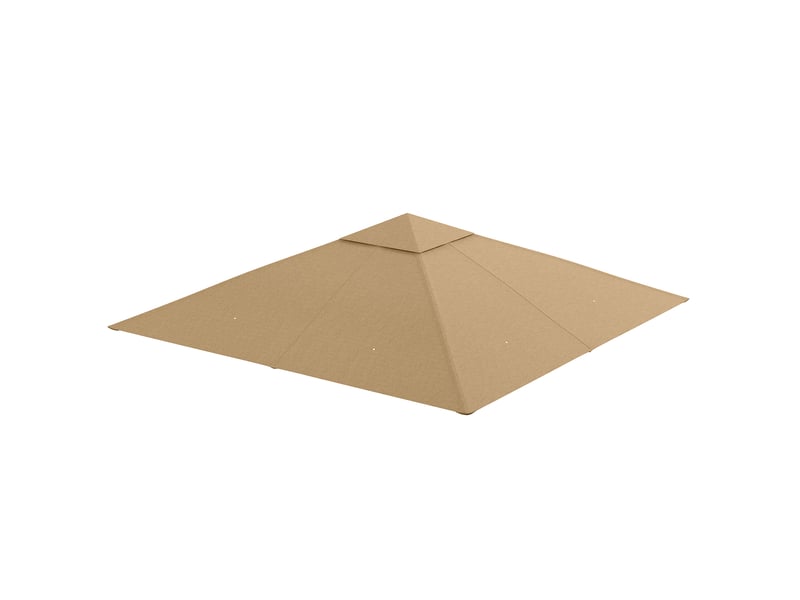  Toit de remplacement pour pavillon - 298x295 cm - polyester - protection uv - résistant aux intempéries Beige - Conforama A