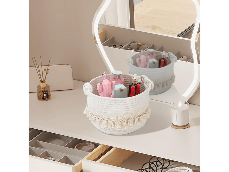  Paniers et boîtes de rangement decoration salle de bain, panier rangement salle de bain  - Conforama C