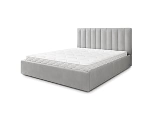 Lit coffre 180x200 cm MASSENO   coloris gris