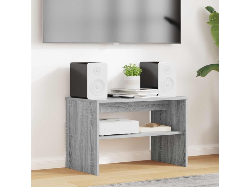 Meuble tv - banc tv - meuble de rangement 60 x 35 x 40 cm gris sonoma bois d'ingénierie  - Conforama B