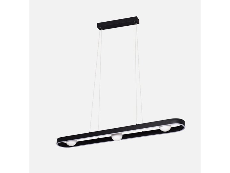  Fabrilamp fermoselle, suspension, moderne, led, 35 w, 2975 lm, 4000 k, noir, 40-150 x 107.5 x 15 cm 255192909 - Conforama A