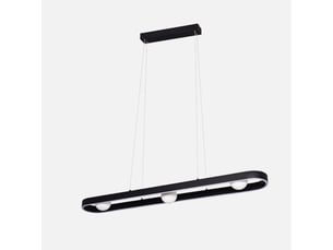 Fabrilamp fermoselle, suspension, moderne, led, 35 w, 2975 lm, 4000 k, noir, 40-150 x 107.5 x 15 cm