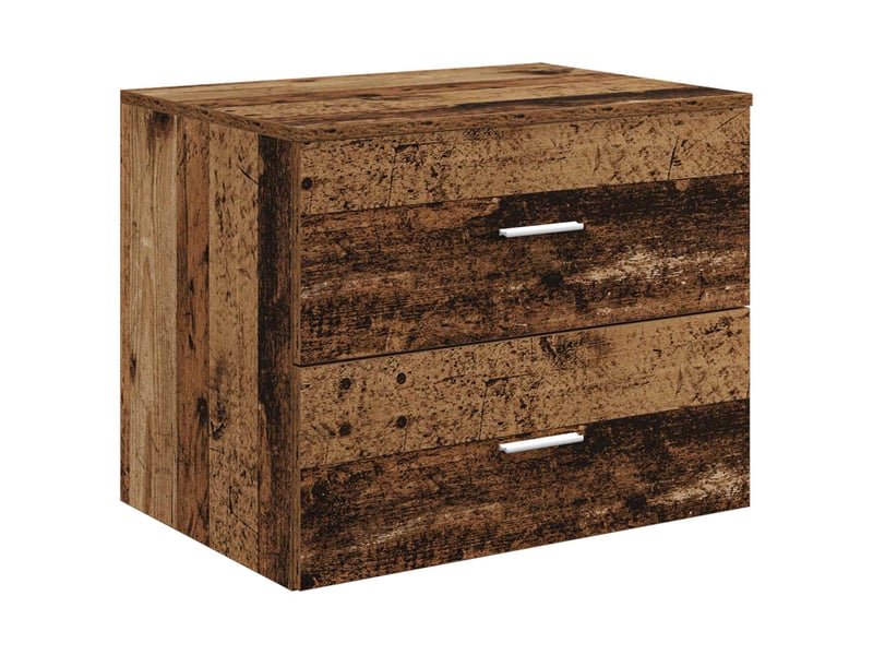 Ensemble de mobilier de salle de bain bois ancien cf64608 - Conforama D