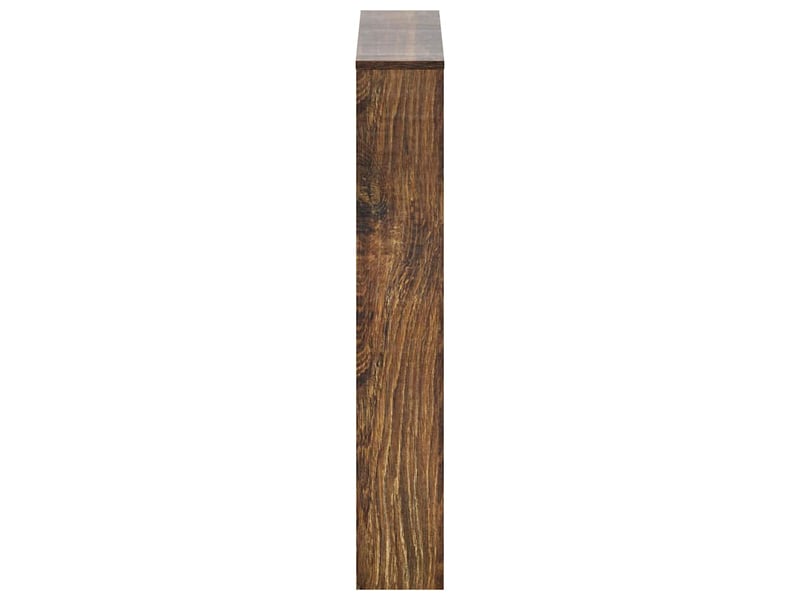  Meuble à chaussure, armoire à chaussures miroir 3 niveaux chêne fumé 63x17x102,5 cm  - Conforama E