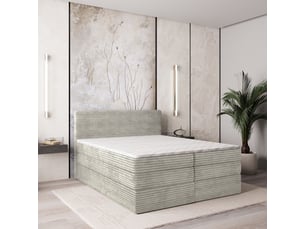 Lit avec rangement 140x200 cm <strong>MASSENO</strong>  <strong></strong> coloris gris
