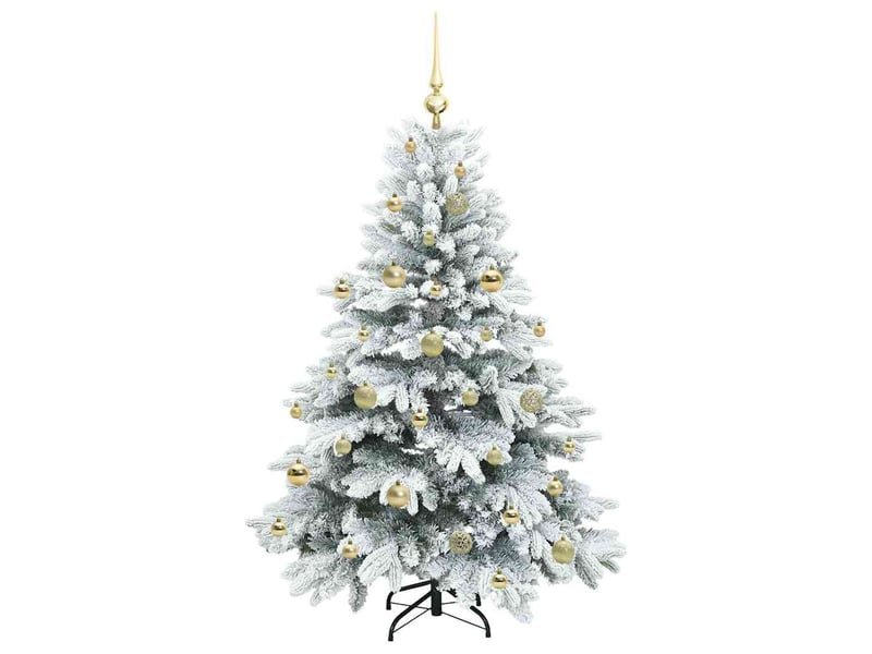  Sapin de noël - arbre de noël artificiel avec 150 led blanc 150 cm pe et pvc  - Conforama D