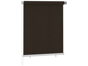 Store enrouleur, store roulant d'extérieur 125 (l) x 140 (h) cm marron cf47319