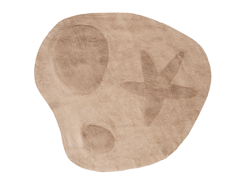  Tapis enfant iringal  beige clair ø 120 cm coton  - Conforama A