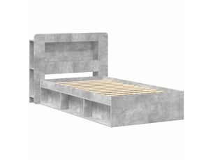 Lit simple 80x200 cm    coloris gris