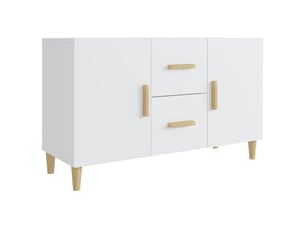 Buffet - bahut - meuble de rangement blanc 100x36x60 cm bois d'ingénierie