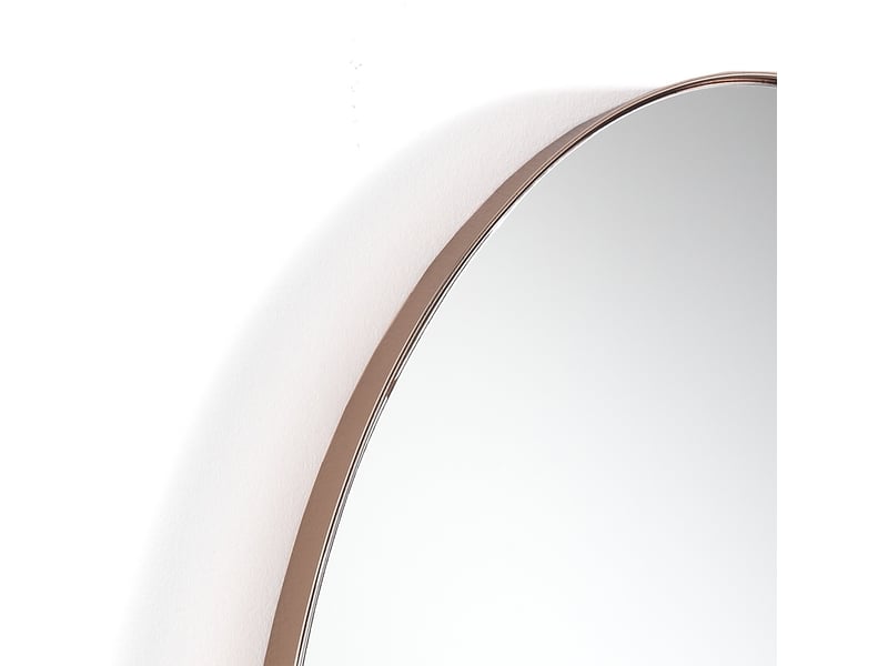 Miroir mural ovale cuivre poli 80x45 ryan copper  - Conforama C
