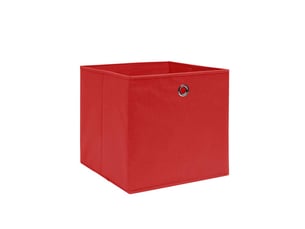 Boîtes de rangement 4 pcs tissu intissé 28x28x28 cm rouge