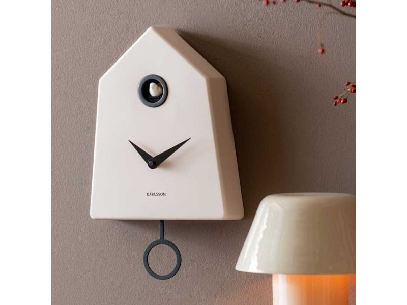  Horloge murale grafico cuckoo gris clair  - Conforama B