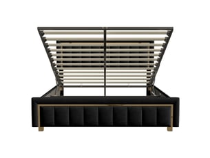 Lit coffre 160x200 cm coloris noir
