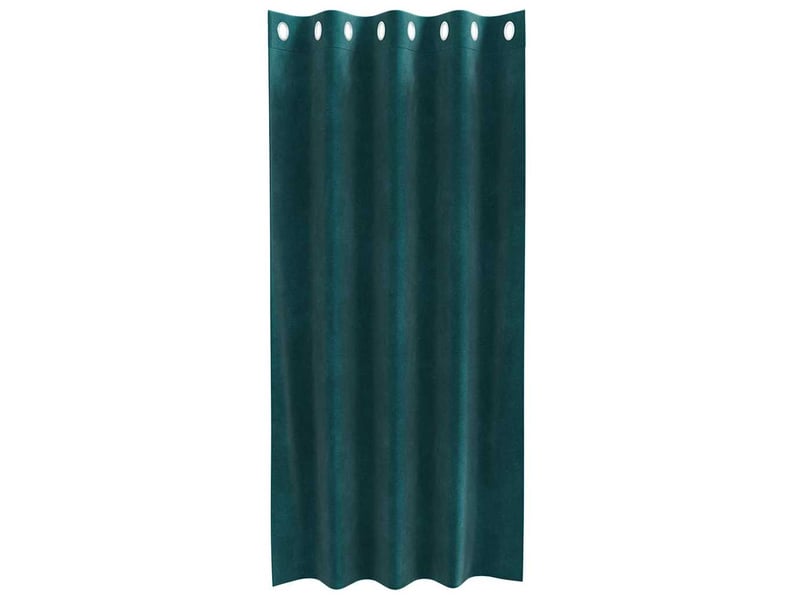  Lot de 2 rideaux, rideaux de fenêtre vert foncé 140 x 175 cm velours cf44123  - Conforama D