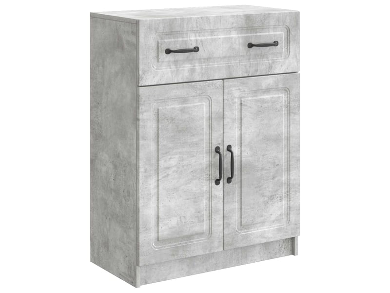  Buffet - bahut - meuble de rangement gris béton 66 x 34,5 x 87 cm bois d'ingénierie  - Conforama A