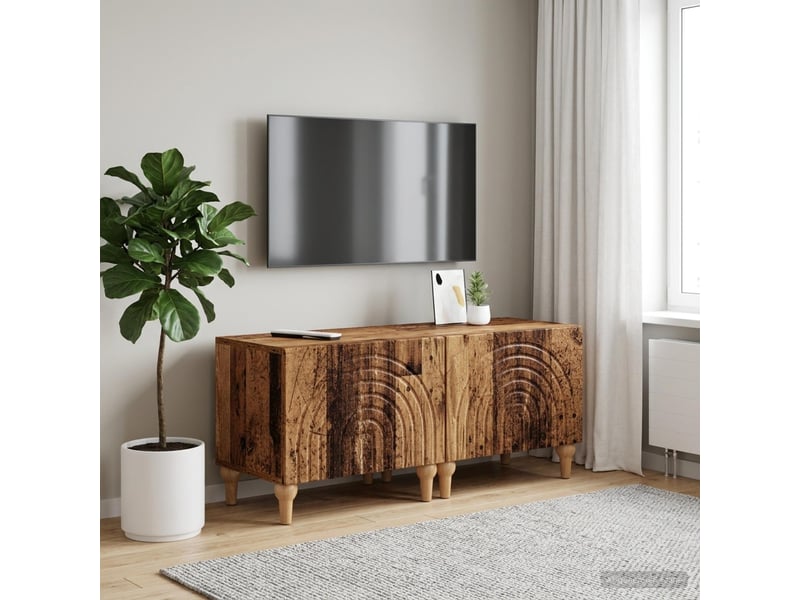  Meuble tv - banc tv - meuble de rangement alkmaar bois ancien bois d'ingénierie  - Conforama B