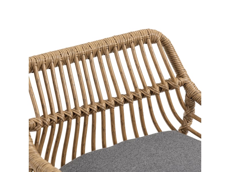  Lot de 2 tabourets de bar pivotant à 360°en lin avec repose-pieds intégrée,réglable en hauteur,gris tabouret gris - Conforama E