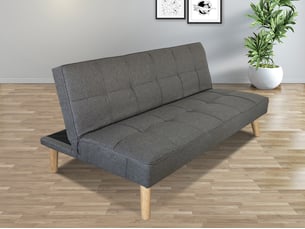 Banquette lit clic clac couchage Occasionnel <strong>DESIGNETSAMAISON</strong> <strong>Siljan01</strong> gris