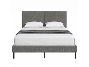 Lit 2 places 140x190 cm WELLTIN coloris gris