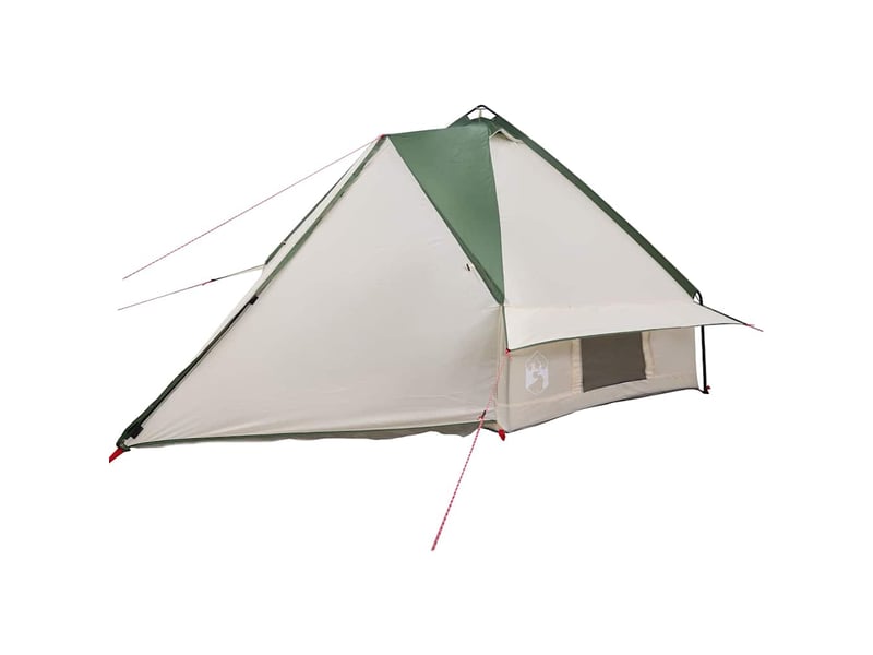 Tente de camping, tente teepee pour 8 personnes vert et blanc - Conforama D