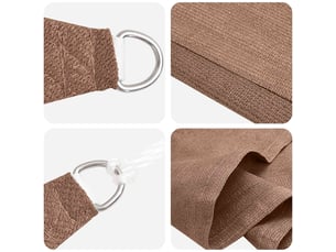 Vidaxl voile d'ombre taupe 2,5 x 6 m hdpe