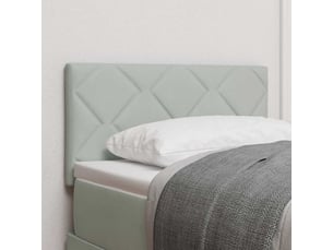 Tete de lit A poser largeur 80 cm <strong></strong> <strong></strong> argenté