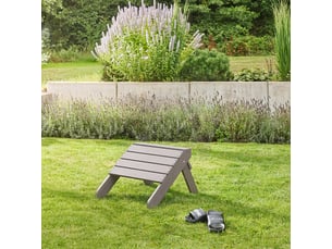 Home deluxe tabouret farea – gris | mobilier de jardin chaise de terrasse, tabouret