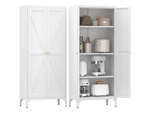 Buffet 2 porte(s) 0 tiroir(s) <strong>HAUSS SPOLE</strong> <strong></strong> - 70 cm coloris blanc