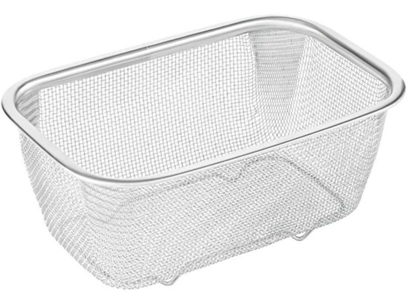  Panier à tamis en acier inoxydable, passoire cuisine tamis rectangulaire avec des jambes filtre à huile à mailles fines, panier à frites carré  - Conforama A