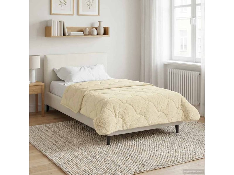  Duvet d'hiver - couette 155 x 220 cm hiver - couette crème respirant  - Conforama B