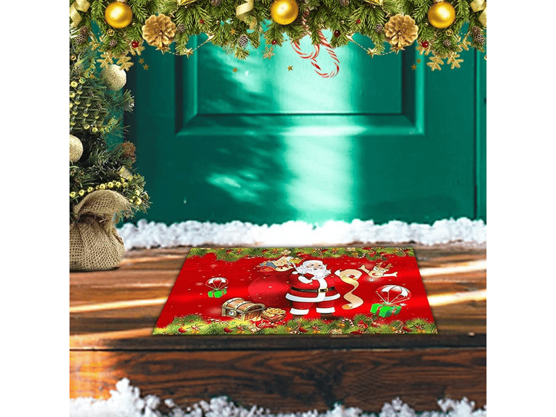  Tapis de sol de noël, paillasson motif décoratif d'intérieur, tapis de bain pour salle et chambre 40 x 60cm  - Conforama E