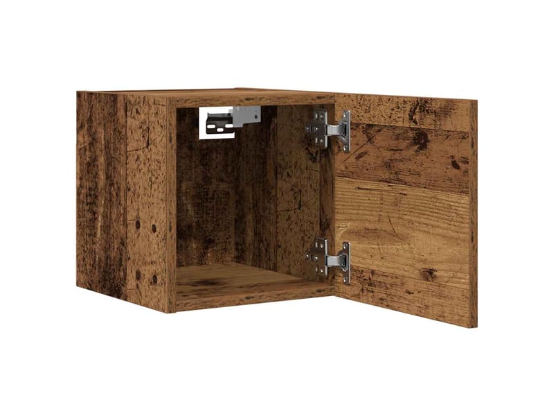  Meuble tv - banc tv - meuble de rangement mural chêne fumé 30,5x30x30 cm  - Conforama E