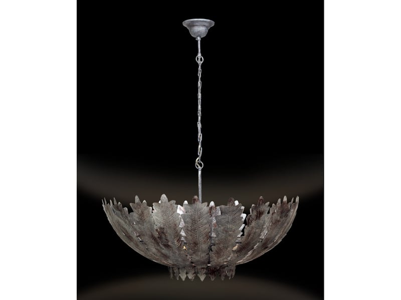  Lampe suspension en métal autumn leaves 48cm argent  - Conforama B