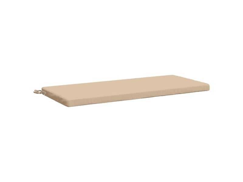 Lot de 2 coussins de banc, coussins d'assise soest 100 % polyester crème cf57187 - Conforama D