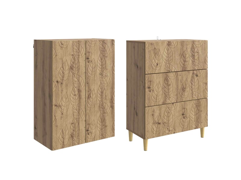  Ensemble de meubles 2 pcs, rangement de salon 66 x 34,5 x 90 cm bois d'ingénierie shl2894  - Conforama D