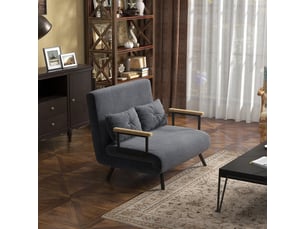 Fauteuil fixe  <strong></strong> Tissu gris