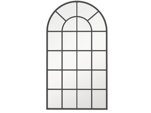 Miroir arrondi(e) à fixer coloris noir VIVRYN - 110 cm x 62 cm