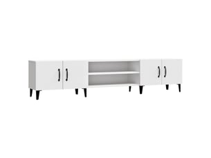 Meuble tv coloris blanc 180 cm <strong></strong>  <strong></strong>