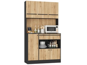 Buffet 6 porte(s)  1 tiroir(s)   - 100 cm coloris noir 